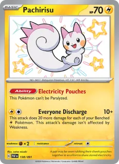 Pokémon-Karte Pachirisu 138/091