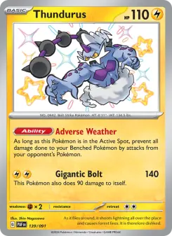 Pokémon-Karte Thundurus 139/091