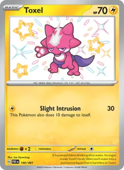 Pokémon-Karte Toxel 140/091
