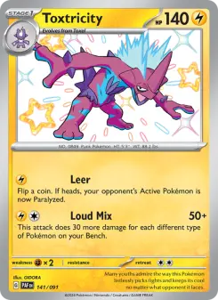 Pokémon-Karte Toxtricity 141/091