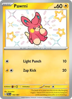 Pokémon-Karte Pawmi 142/091