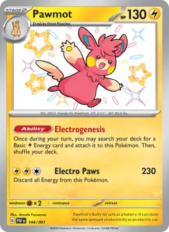 Pokémon-Karte Pawmot 144/091