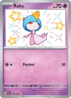Pokémon-Karte Ralts 153/091