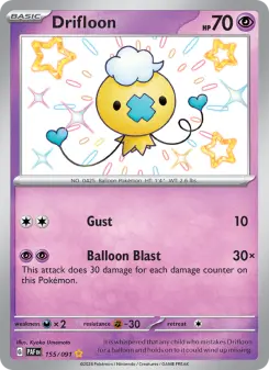 Pokémon-Karte Drifloon 155/091
