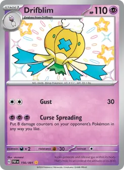 Pokémon-Karte Drifblim 156/091