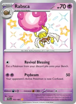 Pokémon-Karte Rabsca 163/091