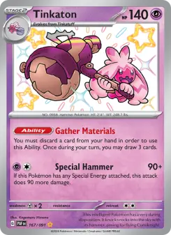 Pokémon-Karte Tinkaton 167/091