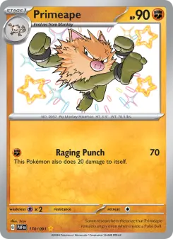 Pokémon-Karte Primeape 170/091