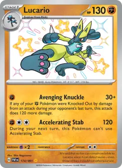 Pokémon-Karte Lucario 174/091