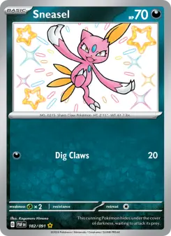 Pokémon-Karte Sneasel 182/091