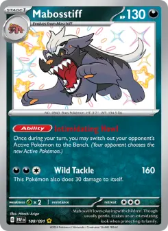 Pokémon-Karte Mabosstiff 188/091