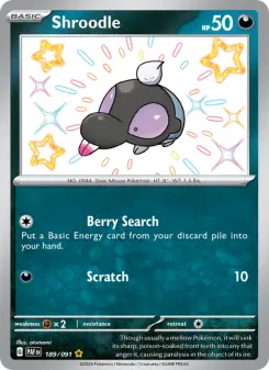 Pokémon-Karte Shroodle 189/091