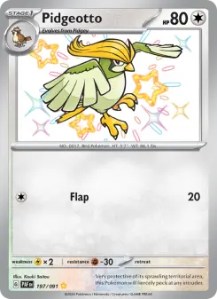 Pokémon-Karte Pidgeotto 197/091