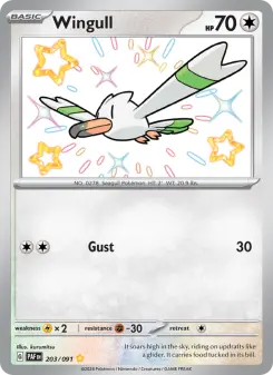 Pokémon-Karte Wingull 203/091