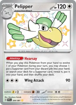 Pokémon-Karte Pelipper 204/091