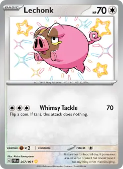Pokémon-Karte Lechonk 207/091