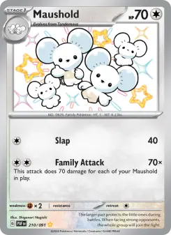 Pokémon-Karte Maushold 210/091
