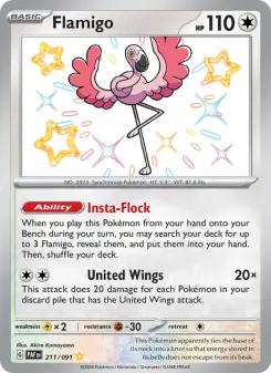 Pokémon-Karte Flamigo 211/091