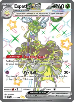 Pokémon-Karte Espathra ex 214/091
