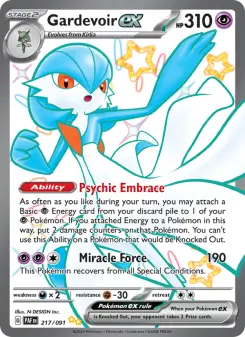 Pokémon-Karte Gardevoir ex 217/091