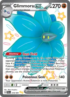 Pokémon-Karte Glimmora ex 218/091