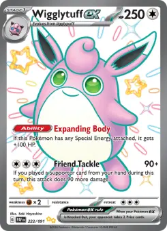 Pokémon-Karte Wigglytuff ex 222/091