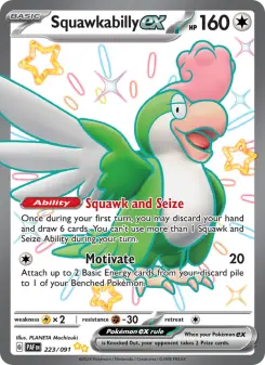 Pokémon-Karte Squawkabilly ex 223/091