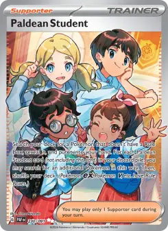 Pokémon-Karte Paldean Student 230/091