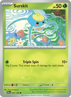 Pokémon-Karte Surskit 001/182
