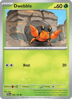 Pokémon-Karte Dwebble 006/182