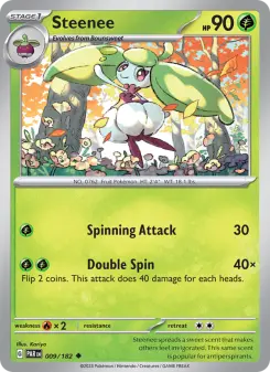 Pokémon-Karte Steenee 009/182