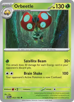 Pokémon-Karte Orbeetle 012/182