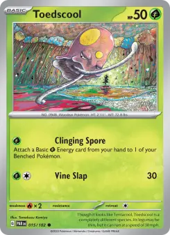 Pokémon-Karte Toedscool 015/182