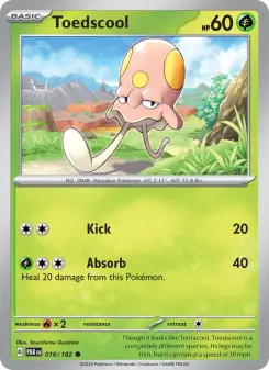 Pokémon-Karte Toedscool 016/182
