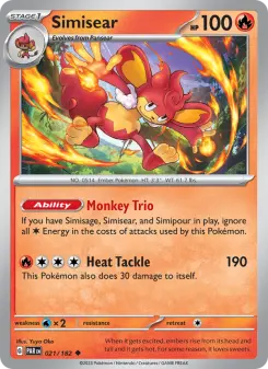 Pokémon-Karte Simisear 021/182