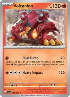 Pokémon-Karte Volcanion 022/182