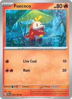 Pokémon-Karte Fuecoco 023/182