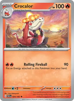 Pokémon-Karte Crocalor 024/182