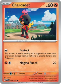 Pokémon-Karte Charcadet 025/182
