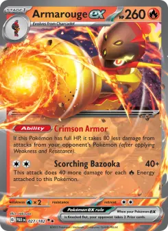 Pokémon-Karte Armarouge ex 027/182
