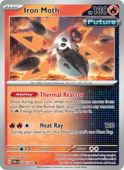 Pokémon-Karte Iron Moth 028/182