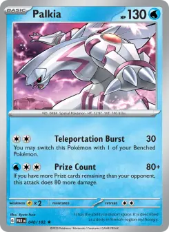 Pokémon-Karte Palkia 040/182
