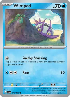 Pokémon-Karte Wimpod 048/182