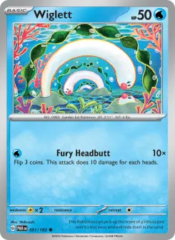 Pokémon-Karte Wiglett 051/182