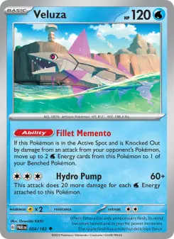 Pokémon-Karte Veluza 054/182