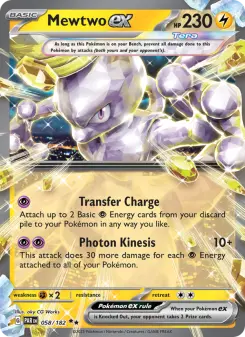 Pokémon-Karte Mewtwo ex 058/182
