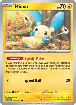 Pokémon-Karte Minun 061/182