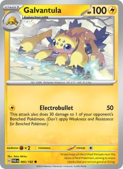 Pokémon-Karte Galvantula 065/182