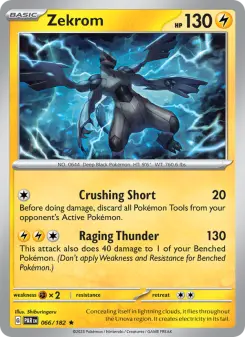 Pokémon-Karte Zekrom 066/182