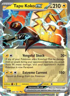 Pokémon-Karte Tapu Koko ex 068/182